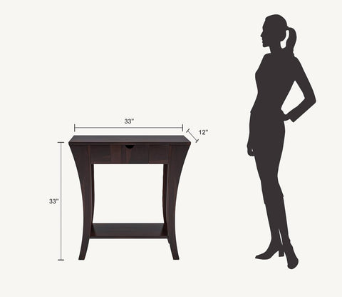 Wooden Partition Leave Design Console Table