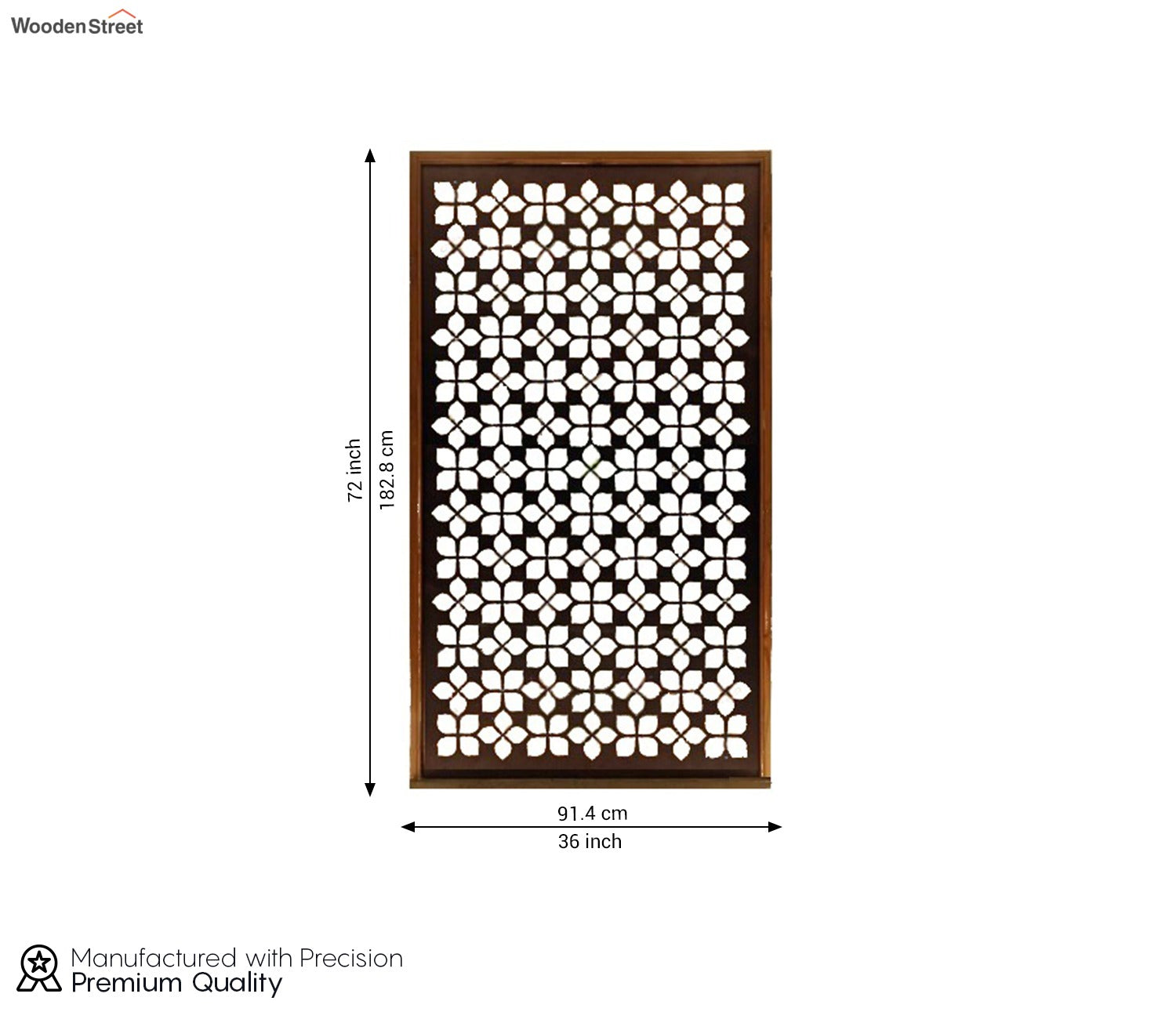 Brown Wooden Handcrafted Wooden Partition