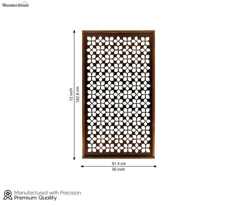 Brown Wooden Handcrafted Wooden Partition