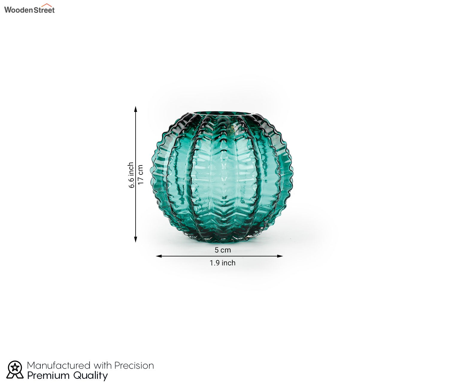 Verdant Glass Vase (Green, S)