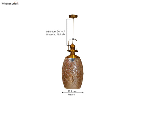 Sylvia Glass Lampshade Hanging Lights (Amber)