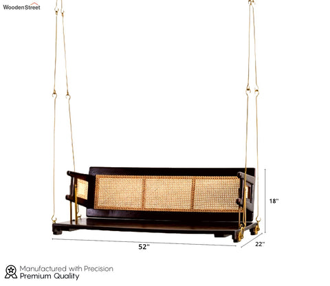 Davian Reversible Cane Wooden Swing