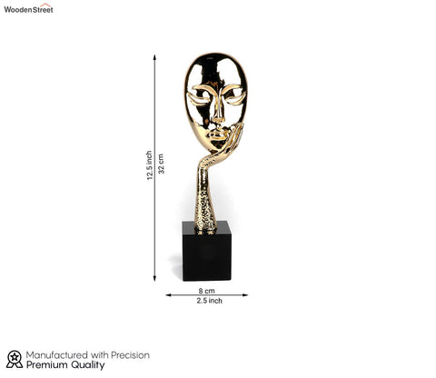 Graceful Mask Table Decor (Gold, L)