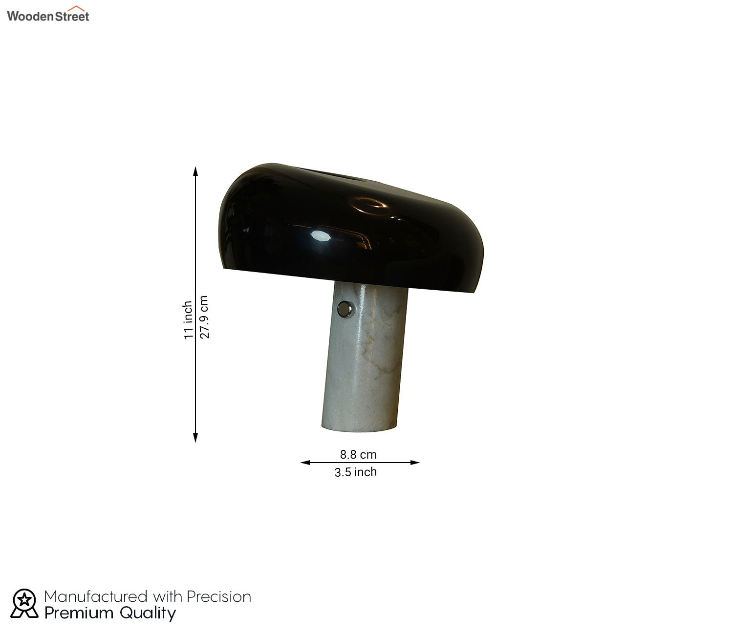 Opal Black Table Lamp