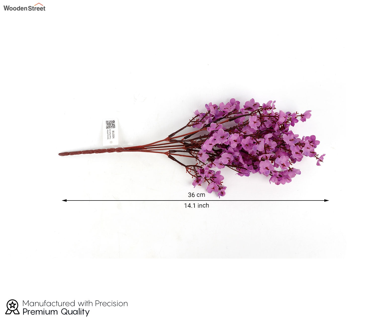 Harmony Gypsophila Artificial Flower- Set Of 5 (Purple)
