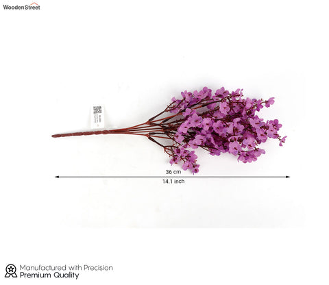 Harmony Gypsophila Artificial Flower- Set Of 5 (Purple)