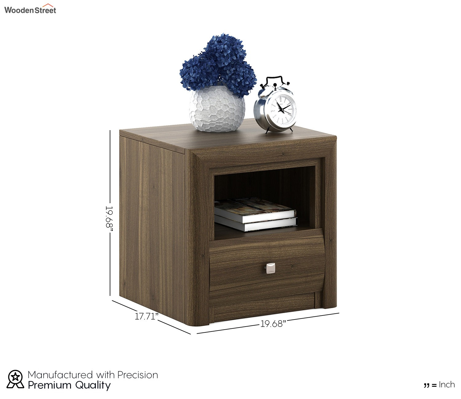 Kosmo Proton Engineered Wood Bedside Table