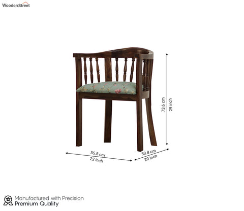 Coco Arm Chair (Cotton, Walnut Bubble Robins)