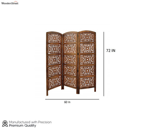 Sitara 3 Panel Carved Wooden Partition