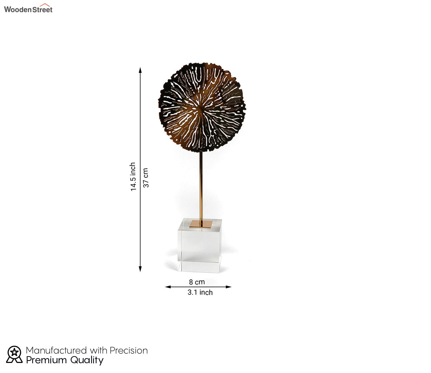 Blossom Radiance Table Decor (L, Gold)