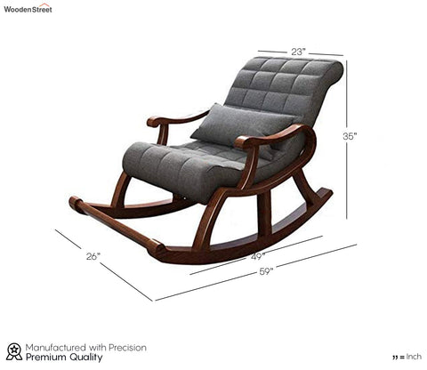 Aurora Wooden Rocking Chair with Cushion