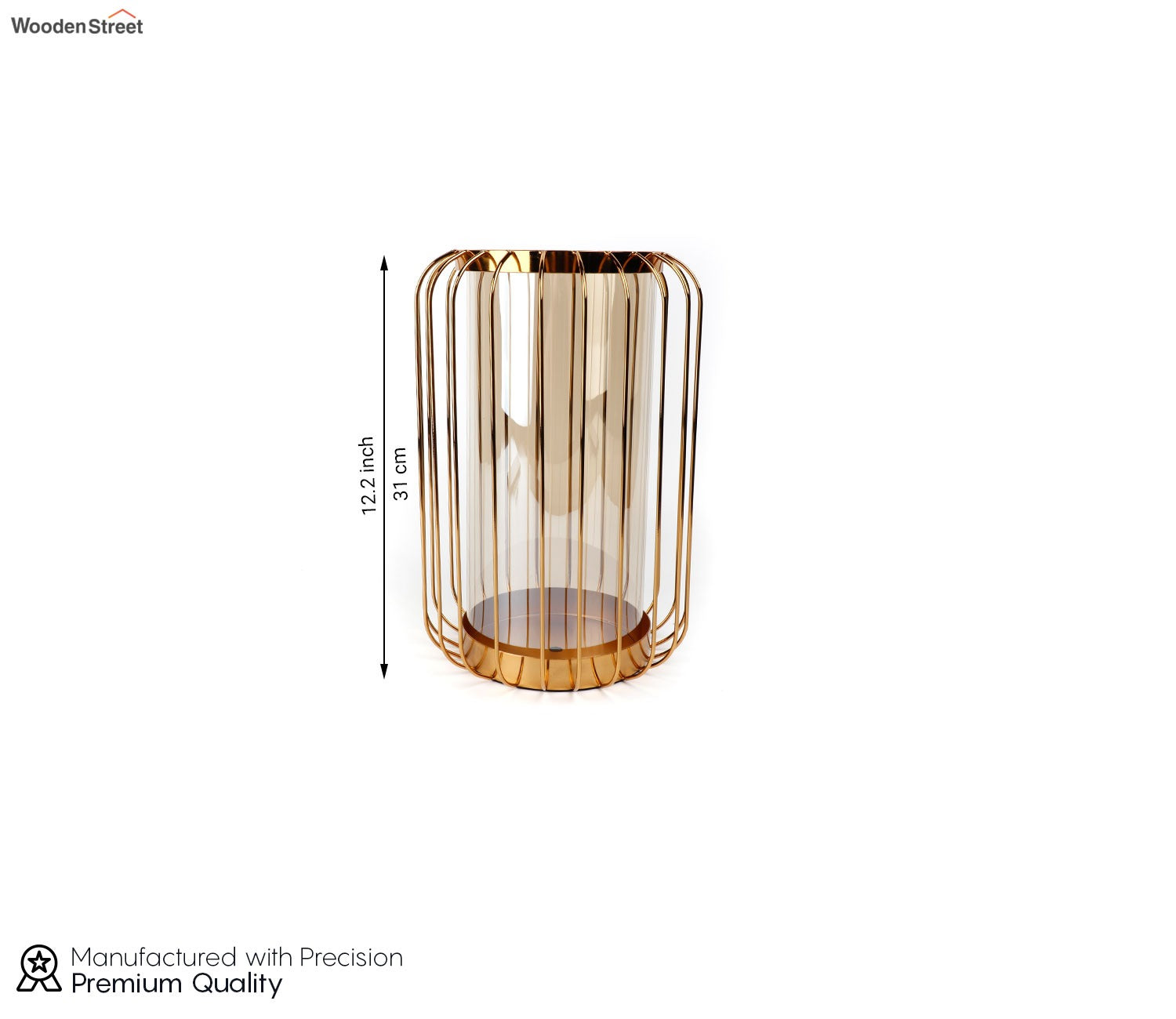 Lush Dome Vase (L, Gold)