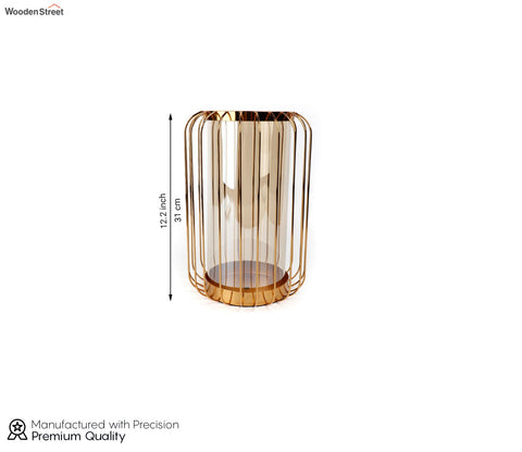 Lush Dome Vase (L, Gold)
