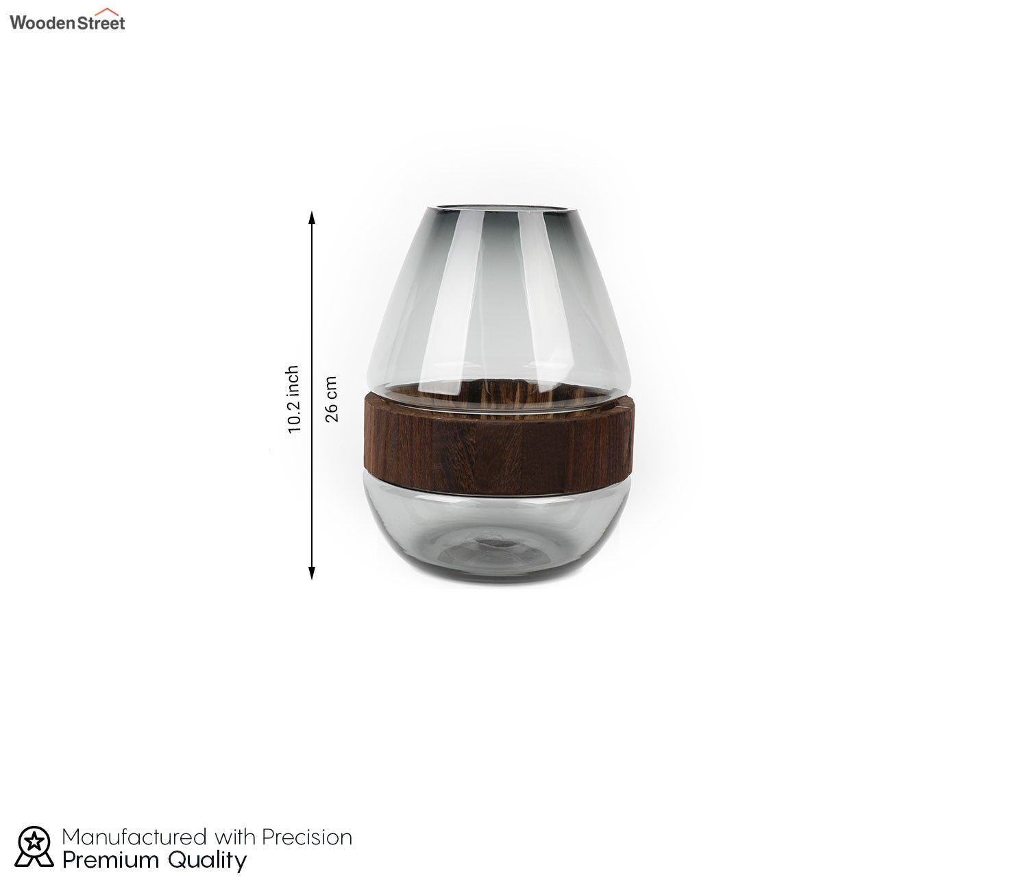 Botanic Wonders Glass Vase (Black, L)