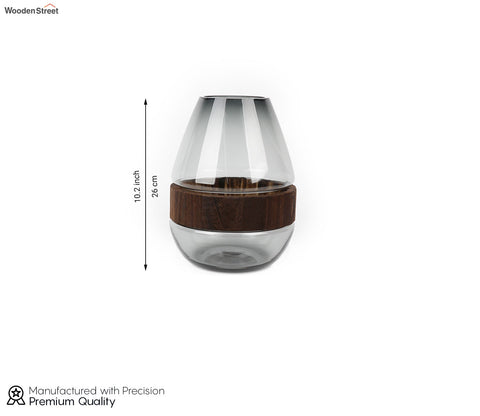 Botanic Wonders Glass Vase (Black, L)
