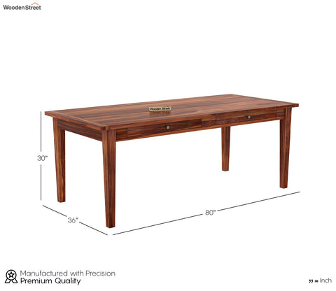Mcbeth - Sofie 8 Seater Dining Set with Storage (Honey Finish)
