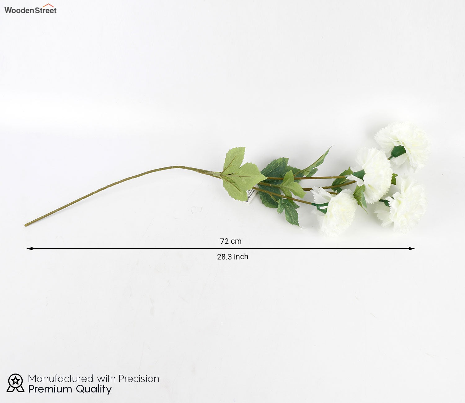 Forever Flora Artificial Hhydrangea Flower- Set Of 3 (White)