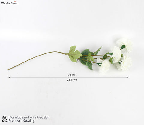 Forever Flora Artificial Hhydrangea Flower- Set Of 3 (White)