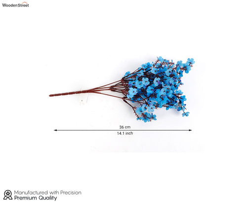 Harmony Gypsophila Artificial Flower- Set Of 5 (Blue)