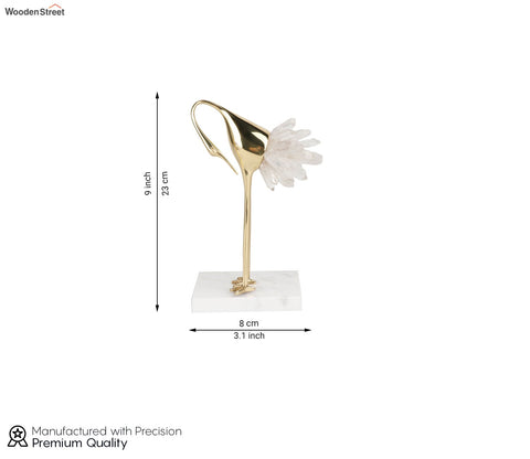 White Wonders Crane Table Decor Figurine (S, White)
