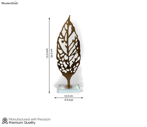 Golden Leaves Table Decor (Gold, L)