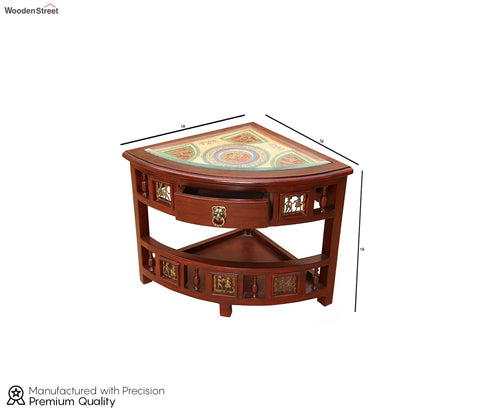 Quadro Corner Table with Storage