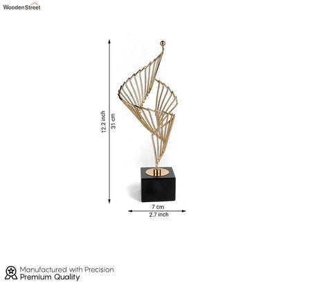 Sleek Magnificia Table Decor (S, Gold)