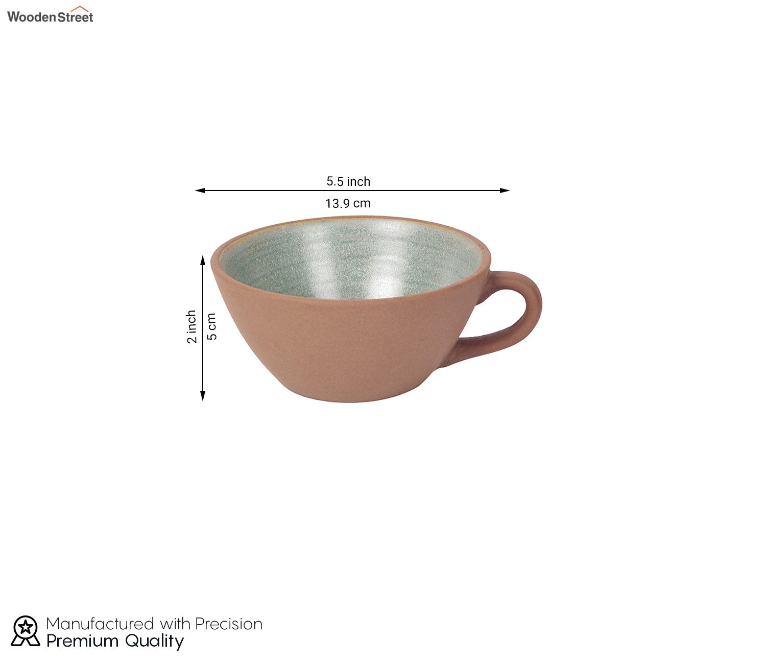 Desert Sand Ceramic Coffee Mugs (Set of 4)