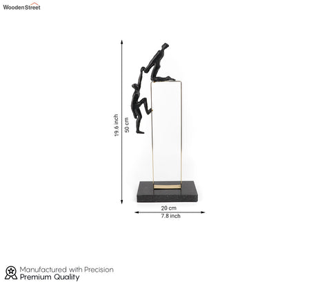 Magnetic Bliss Black Human Figurine (L, Black)