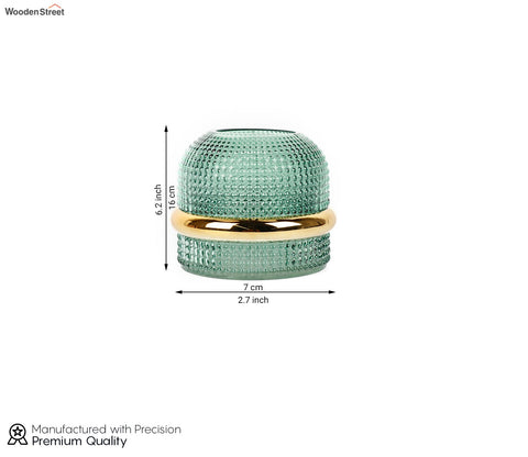 Bloom Box Glass Vase (Green, S)