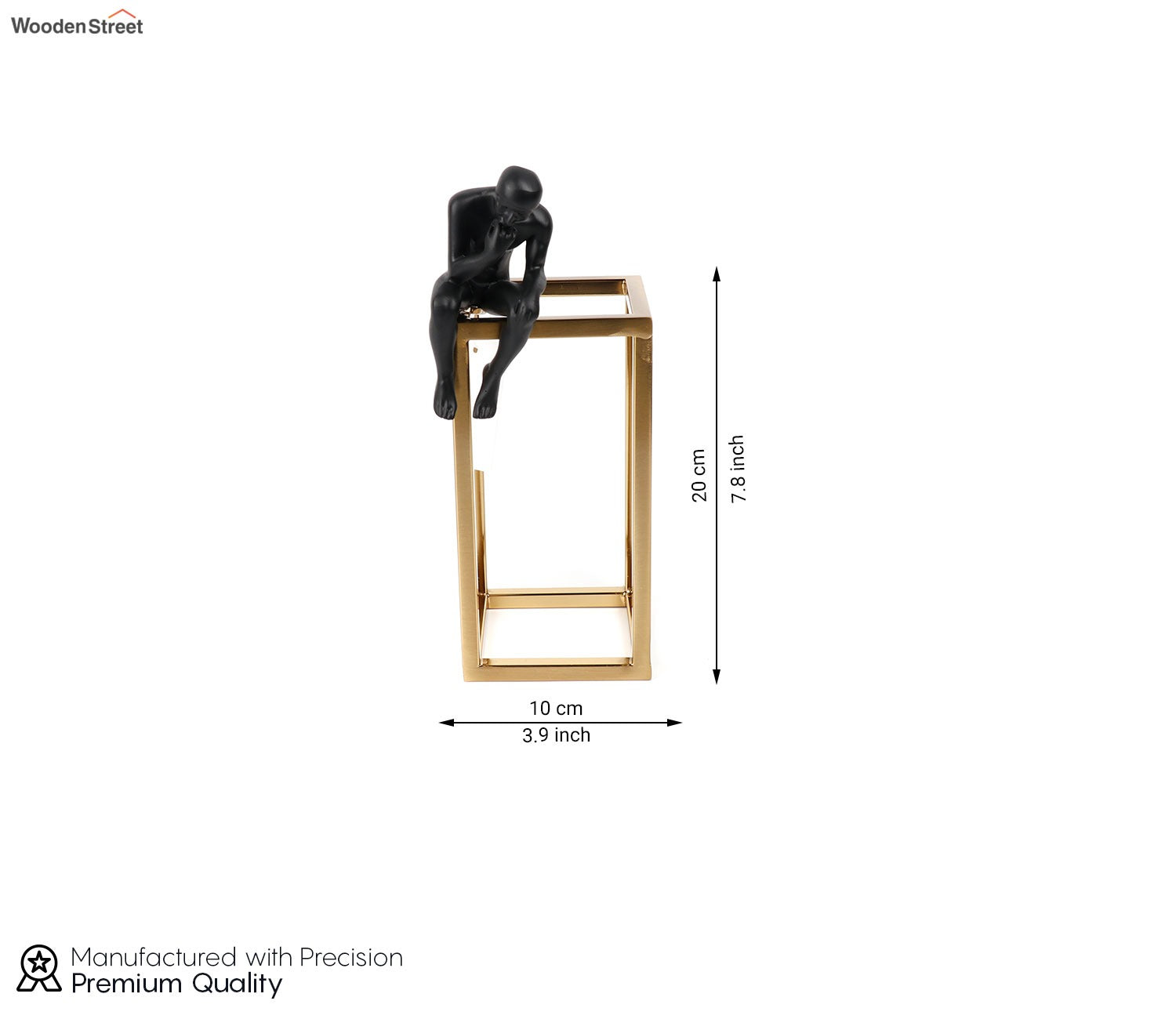 Sleek Celestial Black Human Figurine (M, Black)