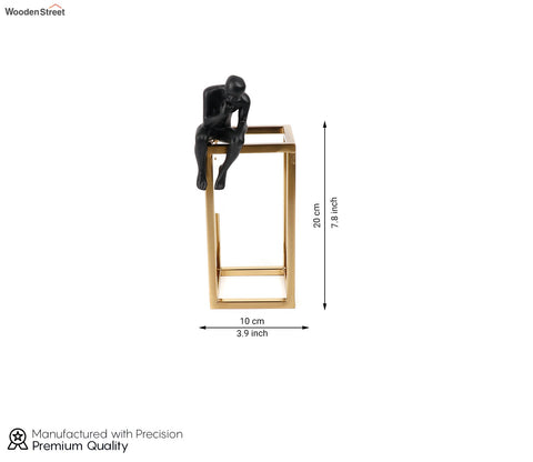 Sleek Celestial Black Human Figurine (M, Black)