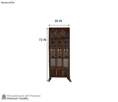 Amaiya Singe Panel Carved Wooden Partition