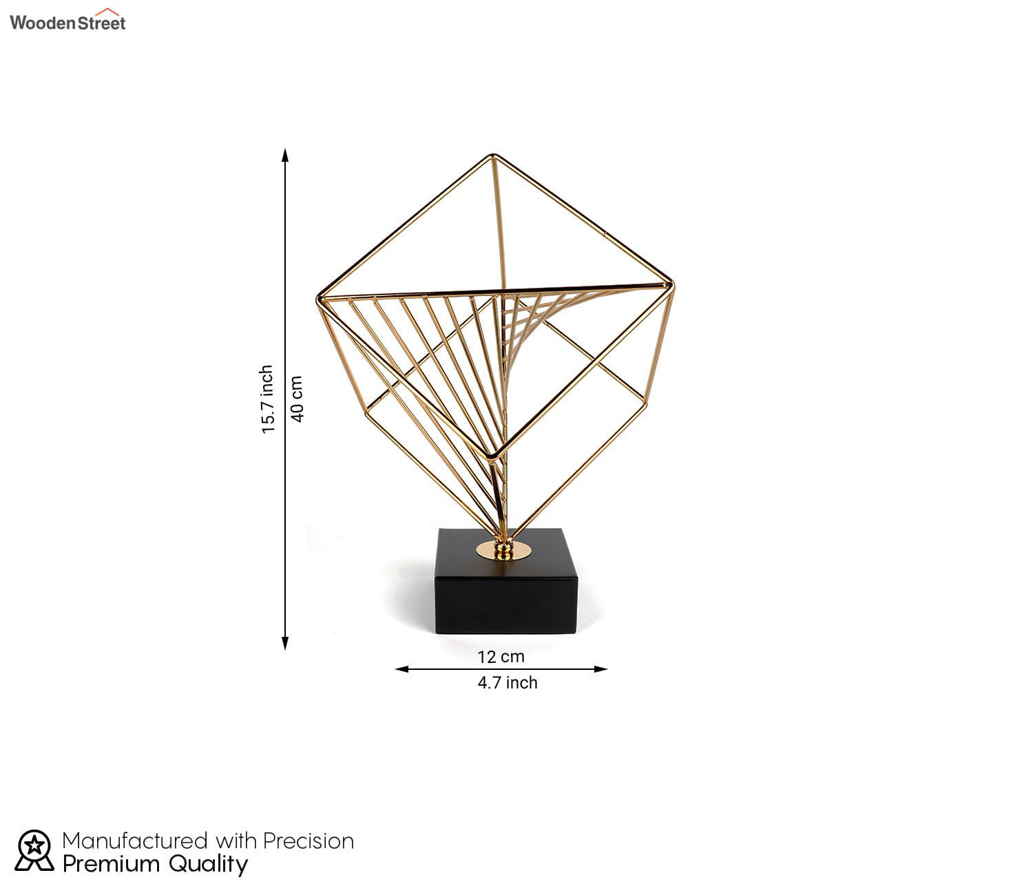 Simplicity Refined Console Table Decor  (L, Gold)