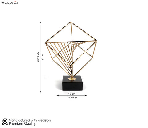 Simplicity Refined Console Table Decor  (L, Gold)
