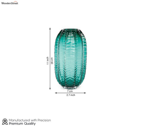 Verdant Glass Vase (Green, L)