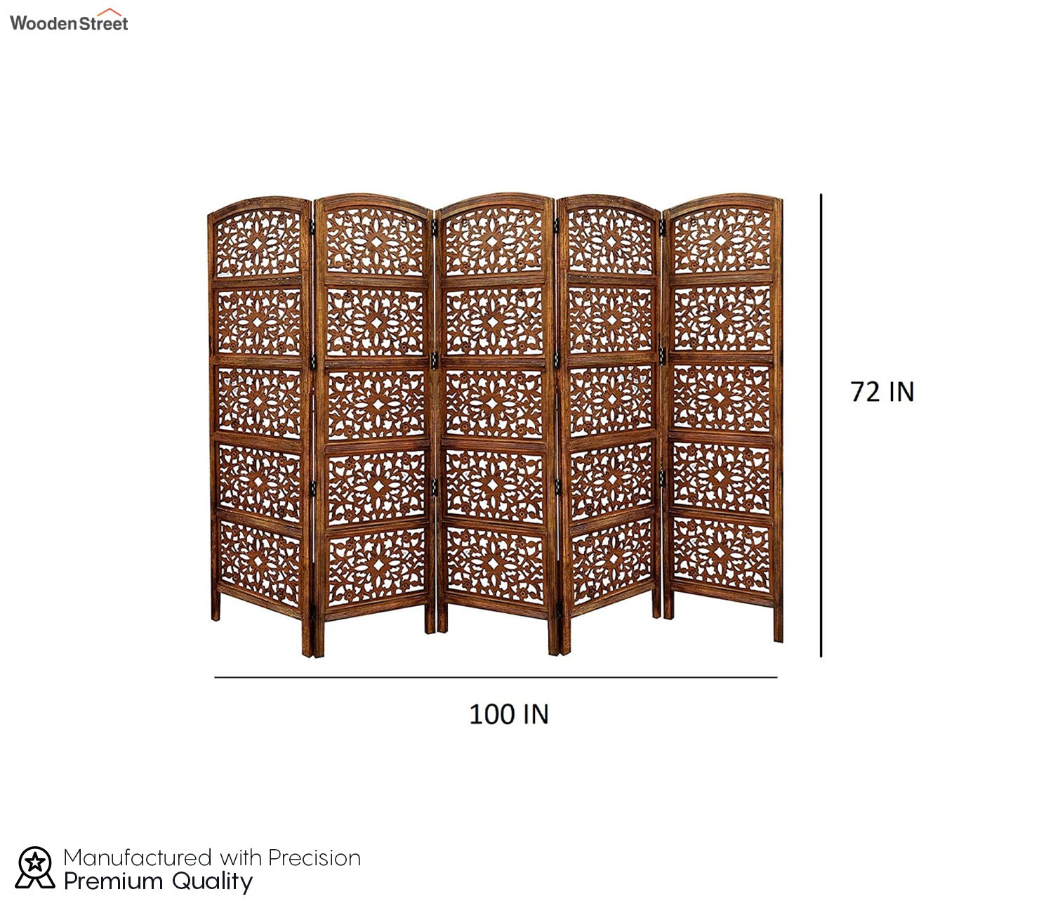 Aroma 5 Panel Wooden Partition