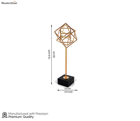 Blossom Diamond Console Table Decor (M, Gold)
