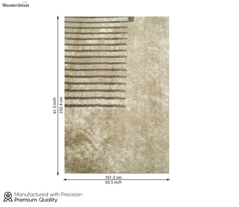 Midtown Grey Abstract Carpet (7.5 x 5 Feet)