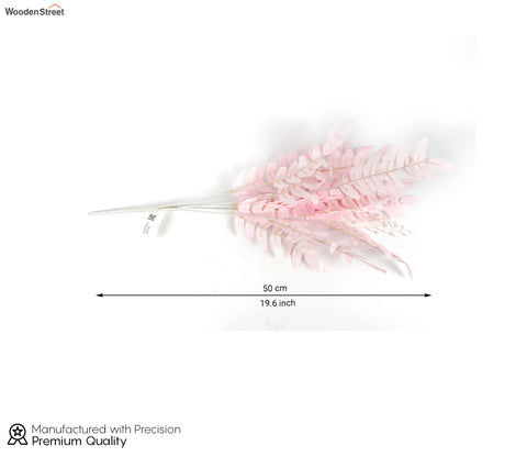 Wholesome Feathers Artificial Plant Plastic Iron Leaf Set of 3 (Pink)
