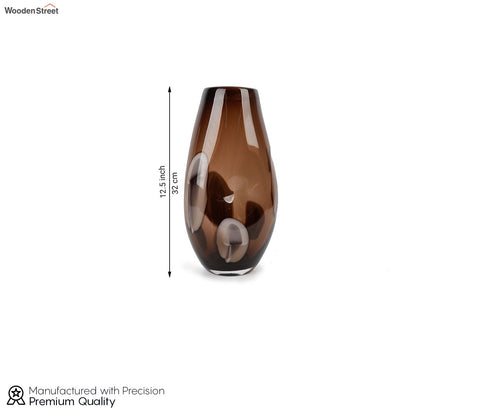 Flora Brown Glass Vase