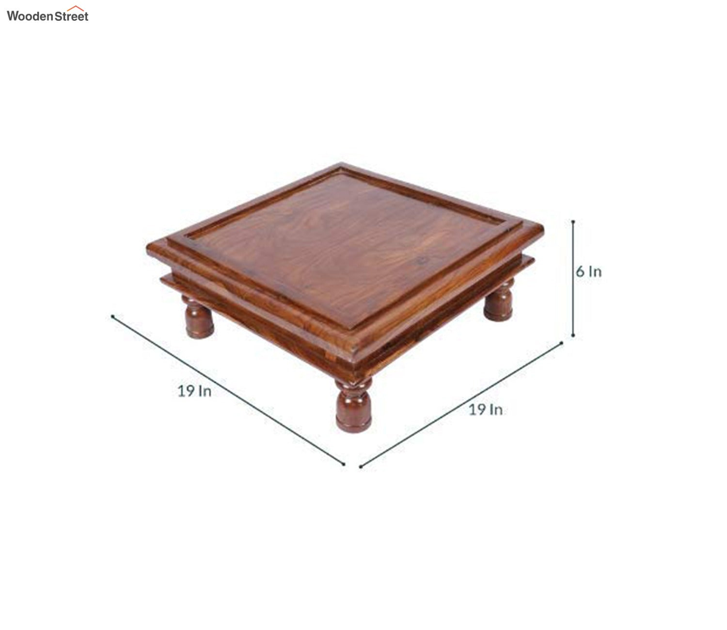 Brown Wooden Chowki