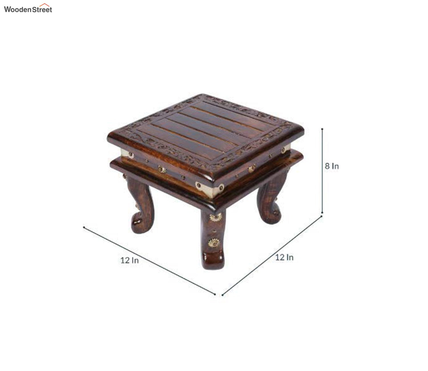 Brown Wooden Chowki