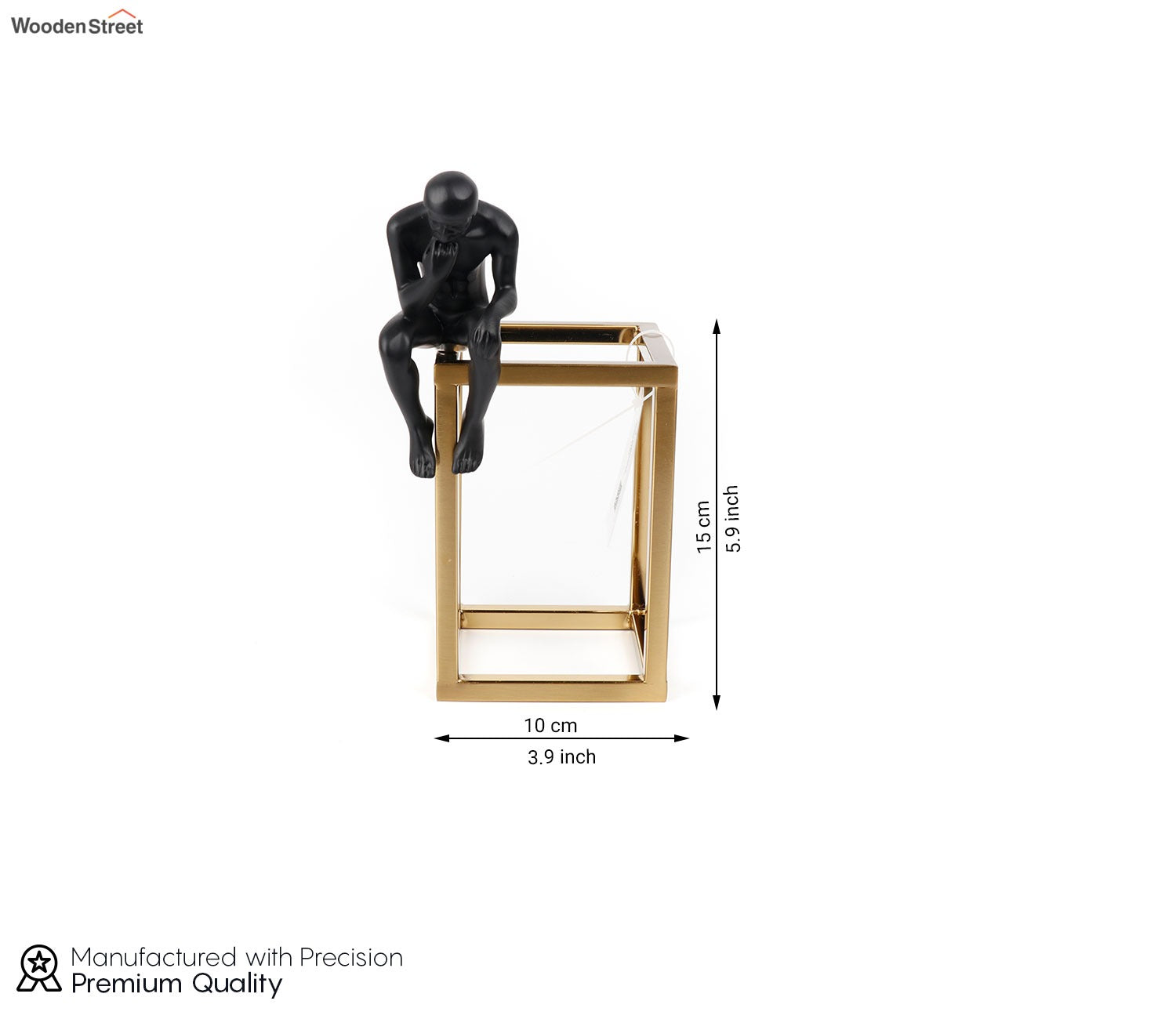 Sleek Celestial Black Human Figurine (S, Black)