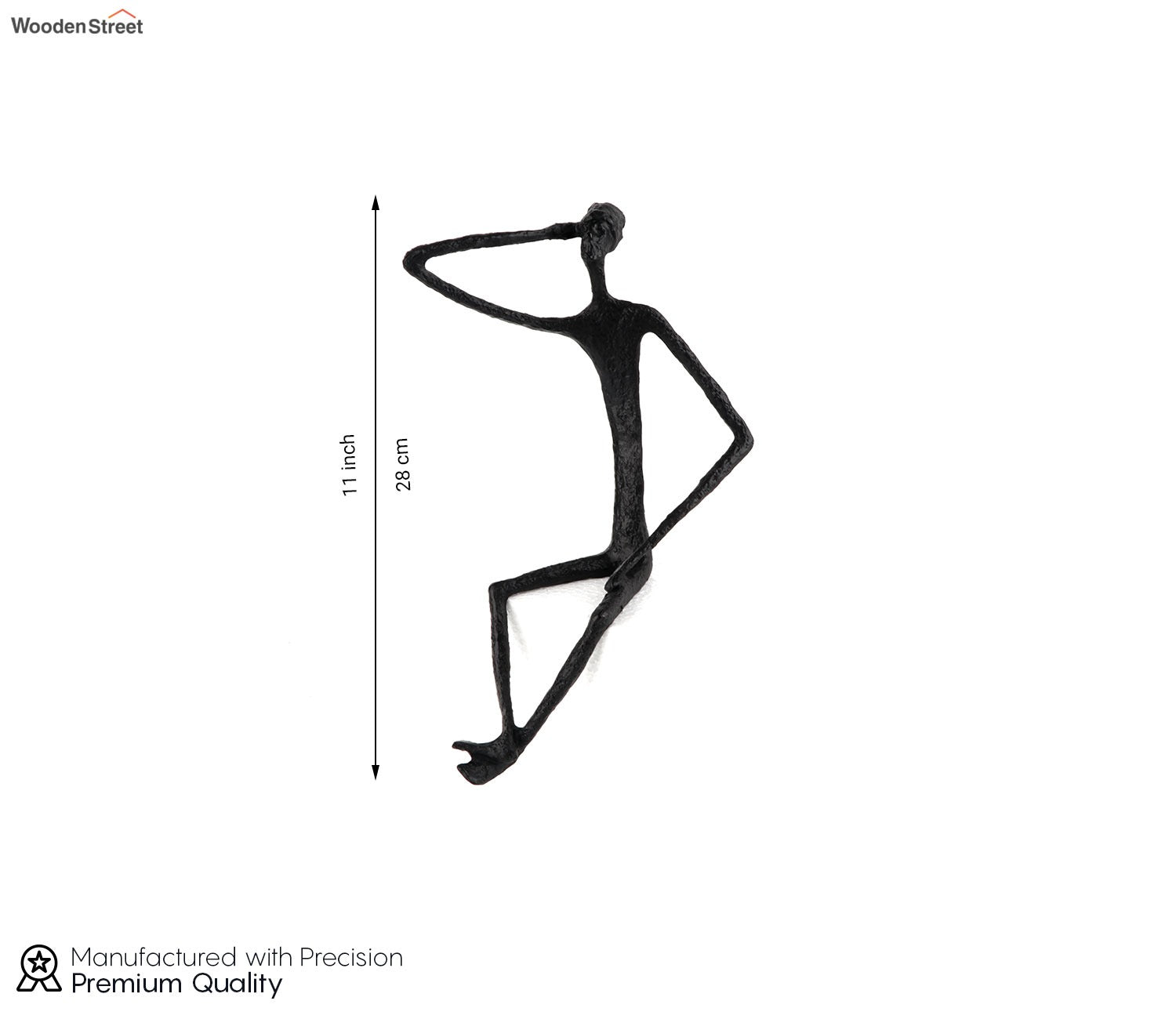 Spectacular Iron Human Figurine