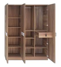 Trueliving 3 Door Sliding Brown wardrobe  in Laminates Finish With Drawers (1524MM X 609MM X 2438.4MM)