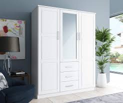 Trueliving 3 cabinet bespoke White wardrobe in Laminates Finish with Drawers (1524MM X 609MM X 2438.4MM)