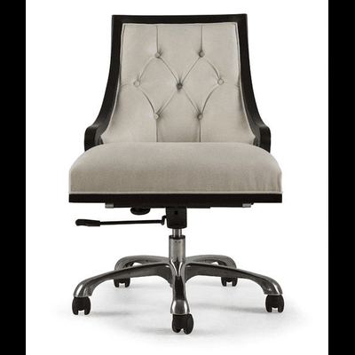 Trueliving Cream Black Office Chair Executive H 41 x W 19 x D 20