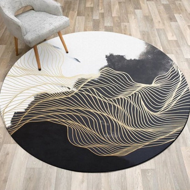 Trueliving Designer ‎Carpet Multicolor Round 9X9 Feet