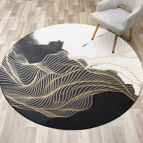 Trueliving Designer ‎Carpet Multicolor Round 9X9 Feet